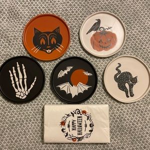 Halloween Stoneware Appetizer Plates by Threshold 5 count